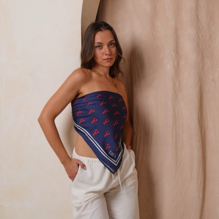 The Lobster Scarf - Navy - Image 2