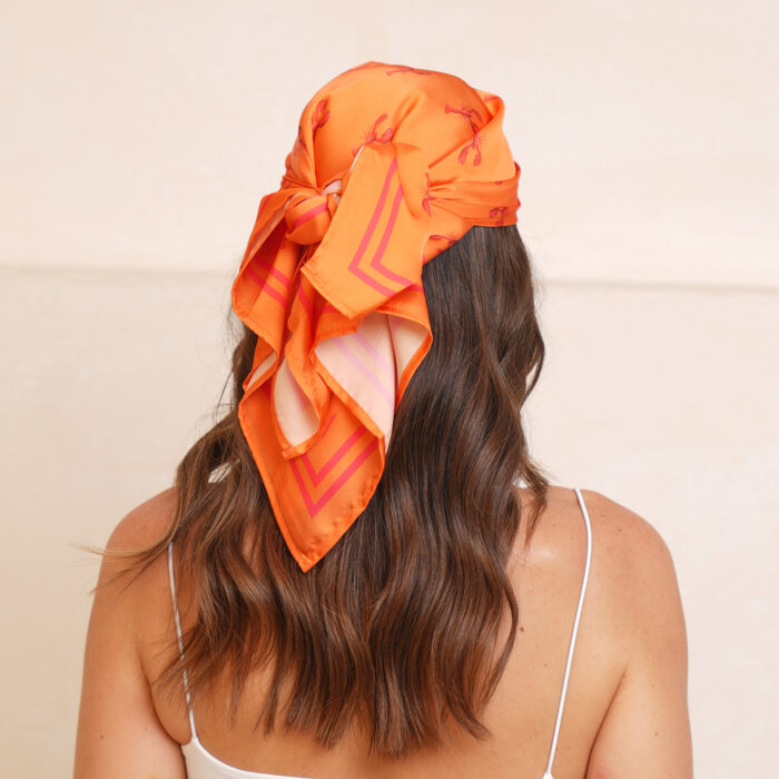 The Lobster Scarf – Orange - Image 3