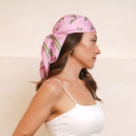 The Lobster Scarf - Pink/Matcha Green - Image 3