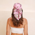 The Lobster Scarf - Pink/Matcha Green - Image 4