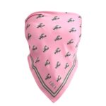 The Lobster Scarf - Pink/Matcha Green - Image 5