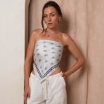 The Lobster Scarf - Ivory/ Black