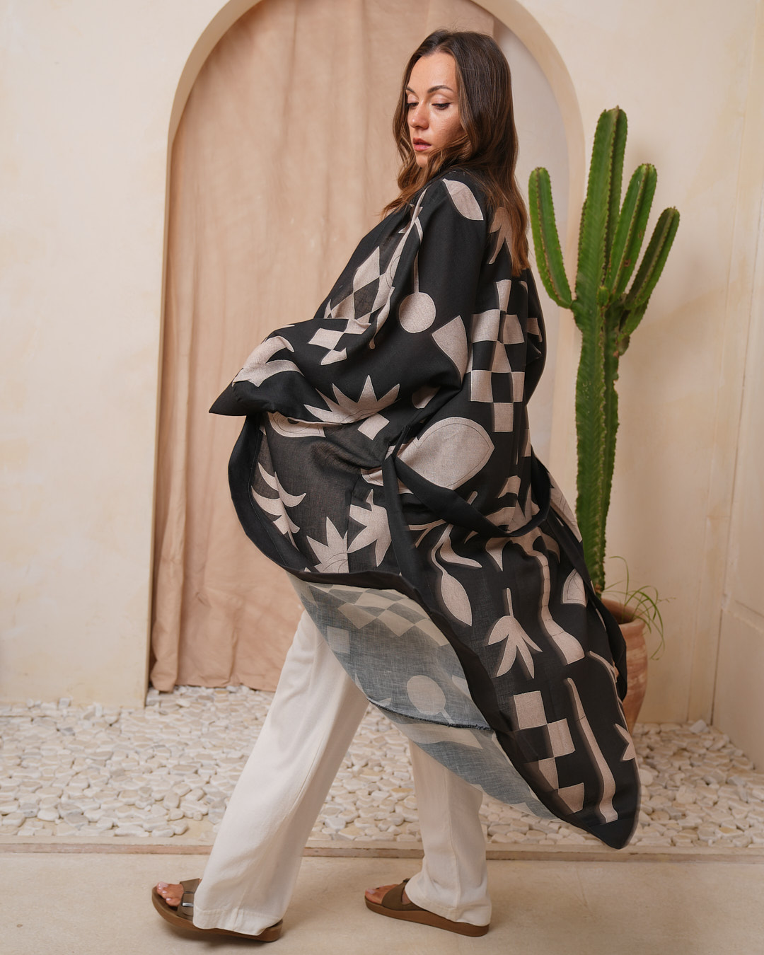 DSC00592 Sunset Spice Kimono - Image 1