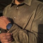 Olive Suede Button-Down Shirt - Image 4