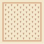 The Lobster Scarf - Tan & Cream - Image 2