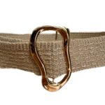 Jute Belt with Whimsical Gold Buckle - Image 2